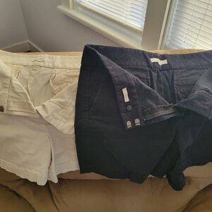 Loft Riveriera Women's Black and Cream Shorts